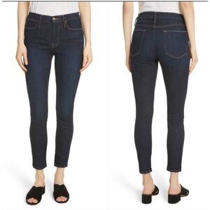Frame Cropped Ankle Blue Denim Jeans Le High Skinny Crop 31